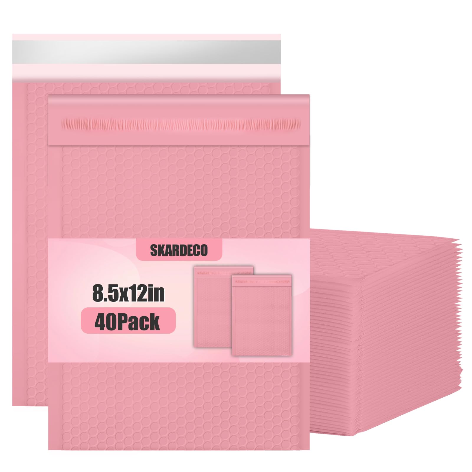 Photo 1 of Bubble Mailers 8.5x11inch 40Pack Pink Bubble Mailers Self-Seal Padded Mailing Envelopes Bubble Opaque Padded Mailer for Small Businesses to Package and Mail Jewelry Cosmetics#2