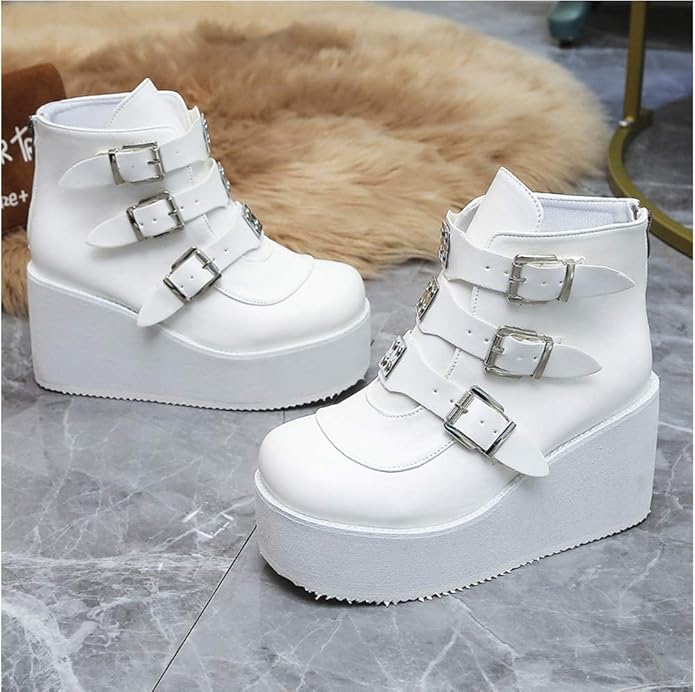 LUCKY STEP Women Platform Chunky