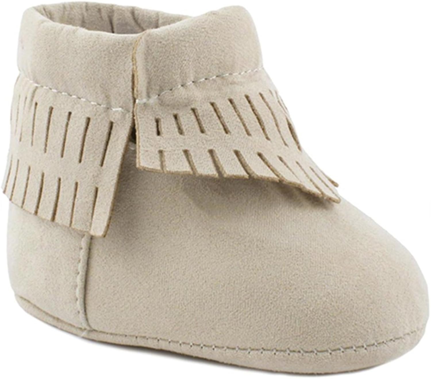 Baby Bootie Fringed Moccasin Tan Shoe Shoes