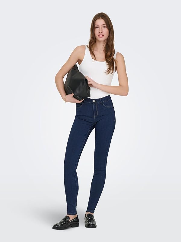 Onllive Love New Long Tank Top 2pk, Camiseta sin Mangas Mujer, Negro (Black Pack:Black and White), 34 (Talla del Fabricante: X-Small)