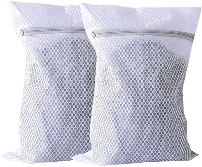 Sacco Lavatrice Rete 60x80cm - Riutilizzabile Per Capi Delicati - Con Coulisse - Protezione Vestiti - Foto 11