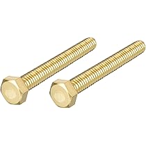 10 Pack 9074534 Machine Screw Hex Nuts 3/8 Inch-16 Solid Brass - View #11