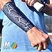 iM Sports DROP SHOT Tennis Forearm Compression Sleeves + No Logos + U.S. Made - (single tennis forearm sleeve)