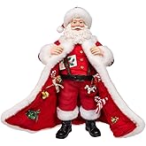 Kurt Adler 10.5" Fabriché™ Santa with Gifts in Pocket.