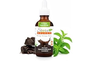Stevia Select Dark Chocolate Flavored Liquid Stevia – Zero Calorie Coffee, Tea, Drink & Baking Sweetener, All-Natural, No Ery