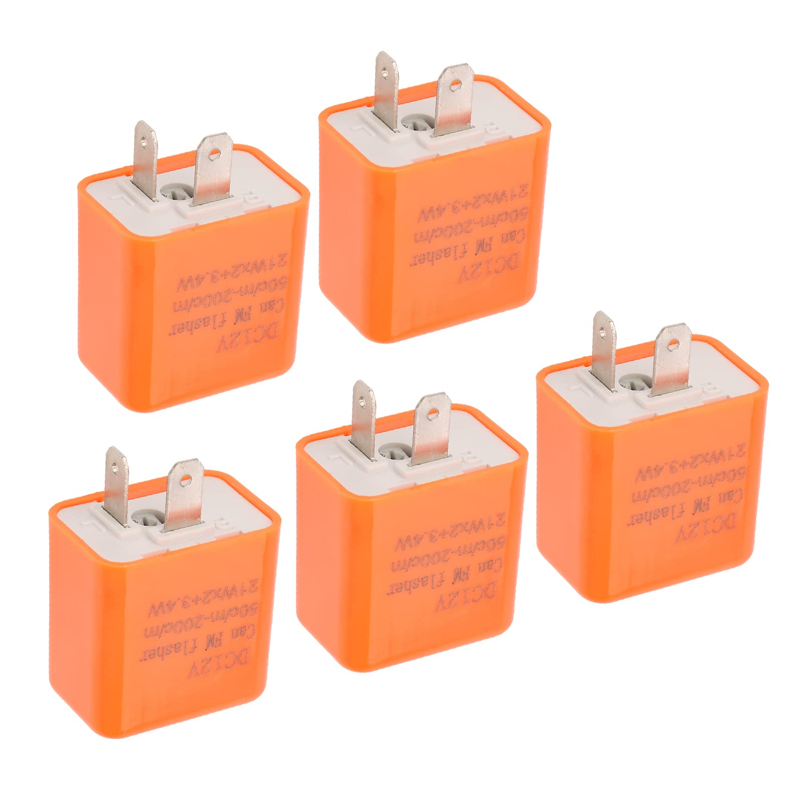 2 Pin Flasher Relay Adjustable Indicator Relay 5 Pcs 12V DC LED Flasher Relay for Motorcycle/Car/Bike Turn Indicator, Other electrical accessories
