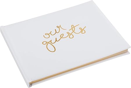 Amazon Com Wedding Guest Book Perfect Bridal Registry For Signature Messages Best Shower Gift Wedding Day Memory Book Hard Cover With Gold Foil 64 Gold Gilded Pages