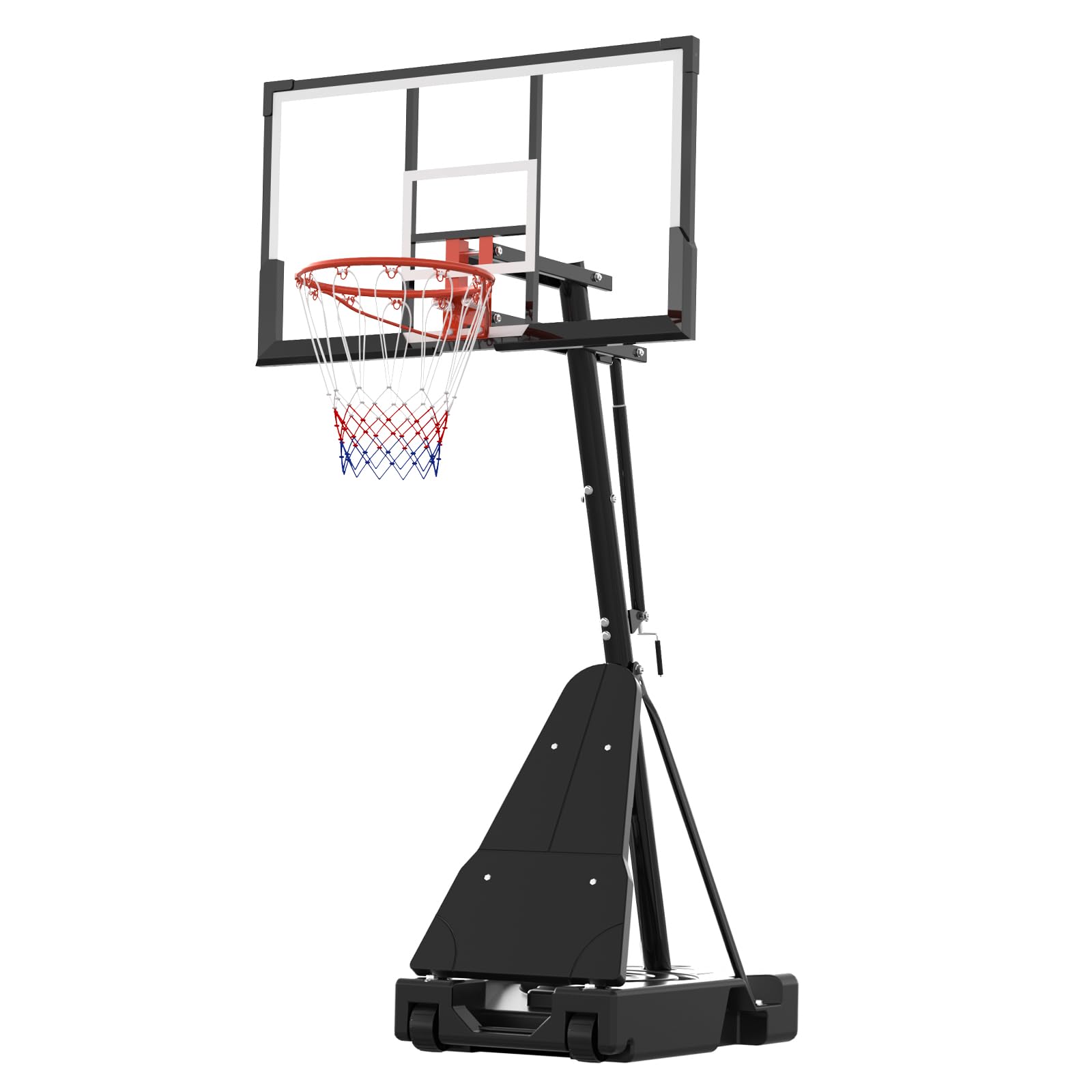 Photo 1 of **Parst Only** Basketball Hoop, 52 Inch Shatterproof PC Backboard, 4.9-10FT Height Adjustable Basketball Hoop Goal System,Mobile Stand with Wheels Weighted Base,Youth&Adults, Driveway Backyard Pool Play