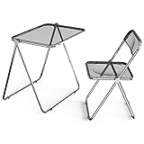 VINGLI Folding Acrylic Table and Chair Set Small TV