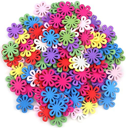 Crystallove100pcs Small Flower Shape Buttons for DIY Scrapbooking Craft