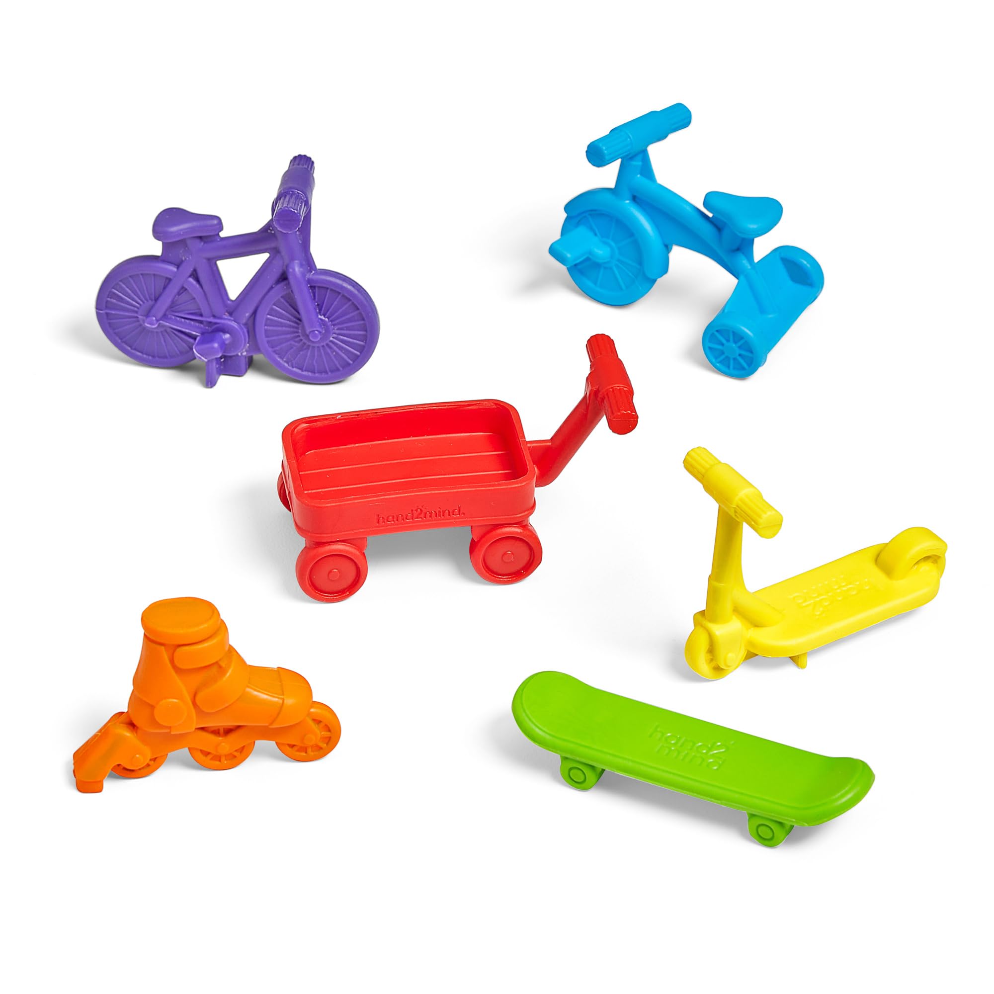 hand2mind Neighborhood Wheels Counters, Counters for Kids Math, Counting Toys, Color Sorting Toys, Transportation Toys, Math Manipulatives Kindergarten, Montessori Math Materials, Easter Egg Fillers