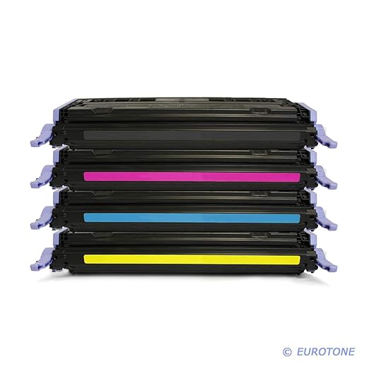 4X Eurotone Remanufactured Toner für HP Color Laserjet 1600 2600 2605 DN N DTN ersetzt Q6000A-03A 124A