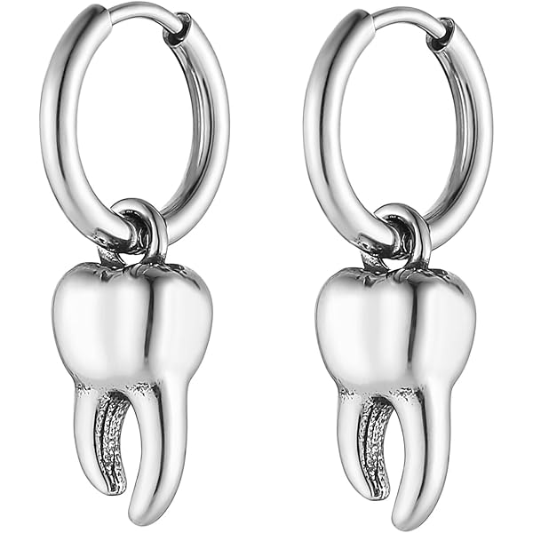 Sterling Silver Earrings For Girls Sterling Silver Tooth Stud