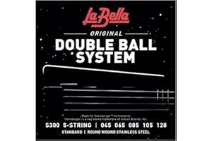 La Bella S300 Double Ball System Standard Round Wound Stainless Steel Bass String