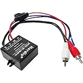 Herdio Marine Bluetooth Receiver IP67 Waterproof, BT 5.3 Remote Wireless Connectivity, Stero Male RCA Output, Bluetooth Receiver for Car, Marine Yacht, Truck, Motorcycle, Golf Cart, Speakers