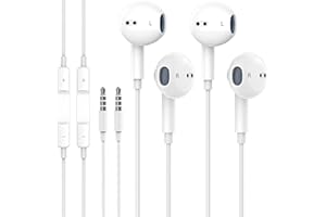 FRRFOLT 2 Pack Wired Earbuds with Apple Earbuds for iPhone Headphones with 3.5mm Jack Wired Earphones [Apple MFi Certified] with Mic, Volume Control Compatible with iPhone 6S/6,iPad,iPod,Computer,MP3/4