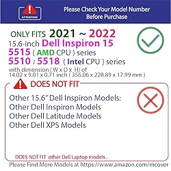 mCover Case Compatible for 2021-2022 15.6" Dell