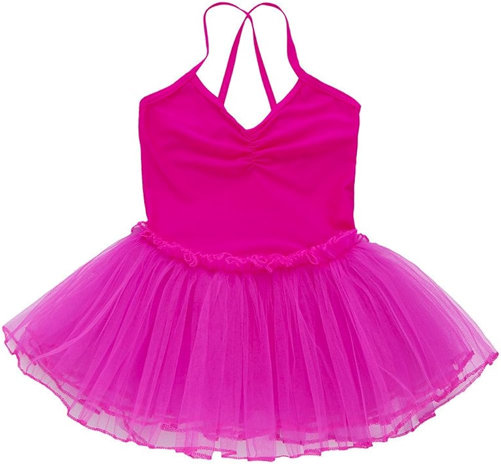 Kids Toddler Girls Ballet Dress Tutu Leotard Dance Gymnastics Strap Clothes Outfits for 1-6 Years Old