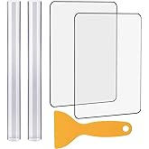 5 Pieces Polymer Clay DIY Tool, Marrywindix Acrylic Clay Roller with Acrylic Sheet Backing Board Plastic Scraper Assisted Sho