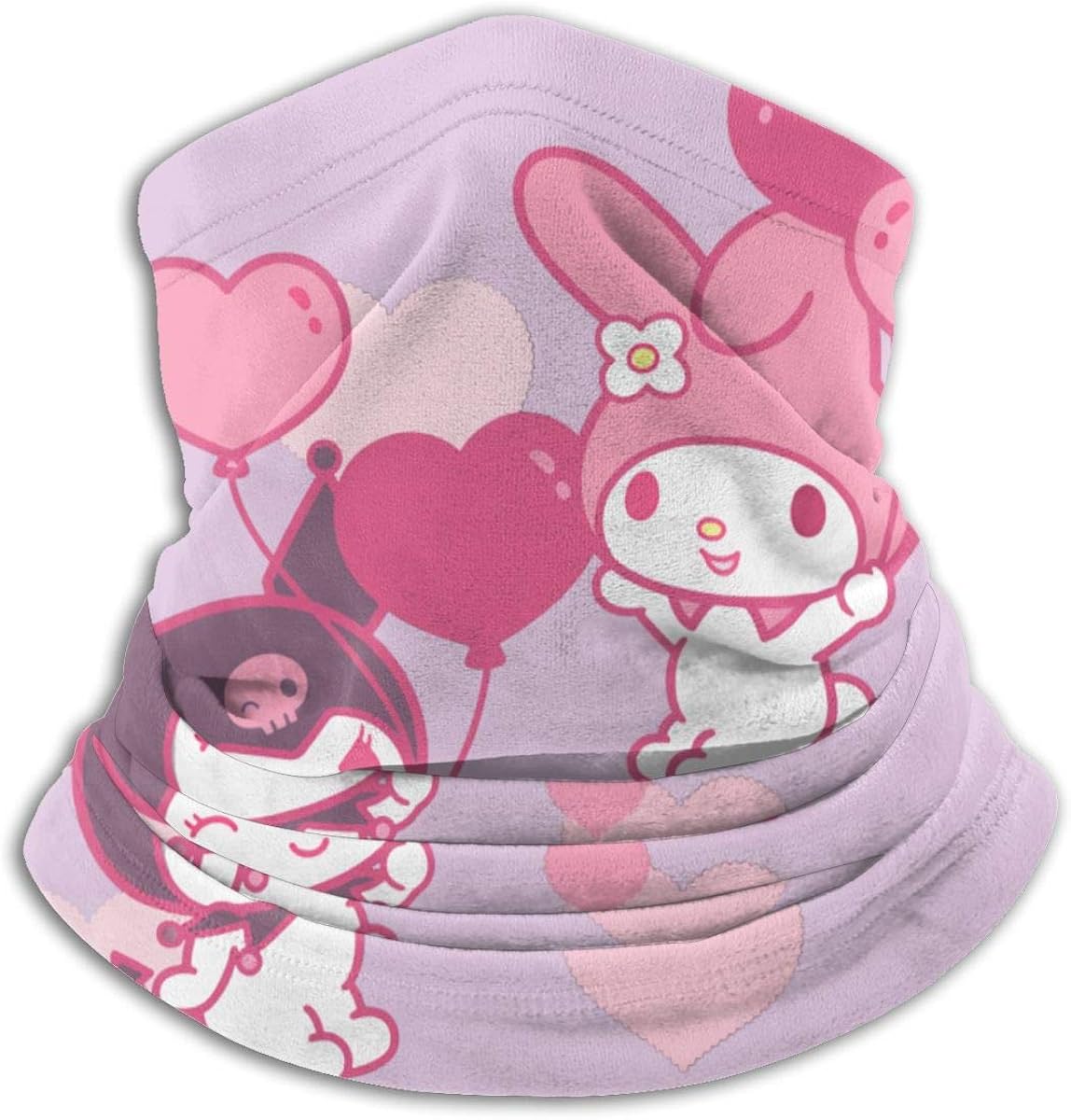 Kuromi My Melody Microfiber Neck Warmer Face Mask Neck Gaiter Face