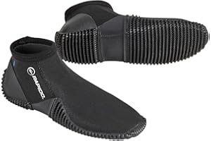 Phantom Aquatics Rapido Boutique Collection Enclave 3mm Neoprene Wetsuit Dive Boot with Non Slip Rubber Sole Dive Booties, Be