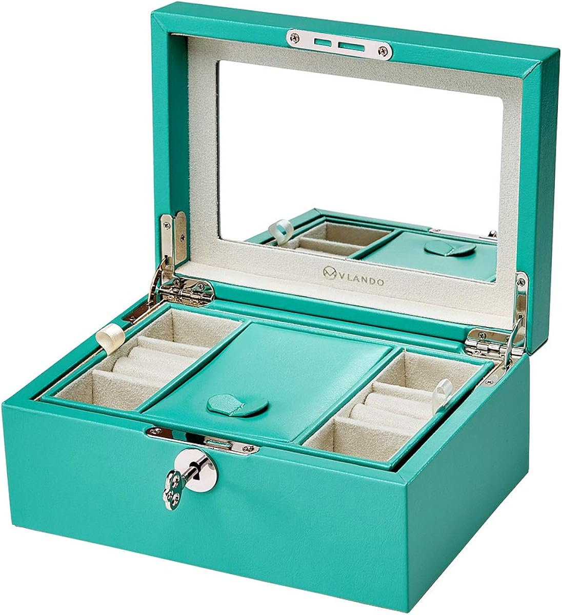 Vlando Schmuckkästchen mit verspiegeltem Fassungsvermögen und