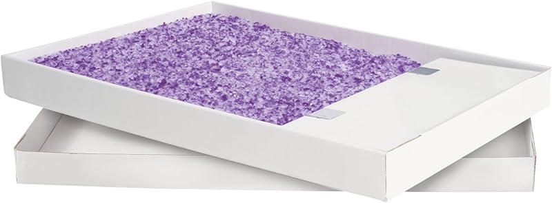PetSafe ScoopFree Disposable Crystal Cat Litter Tray - Easy Cleaning Box - Refill Tray for Electric Litter Box - Lavender Scent - 4.3 lb Bag