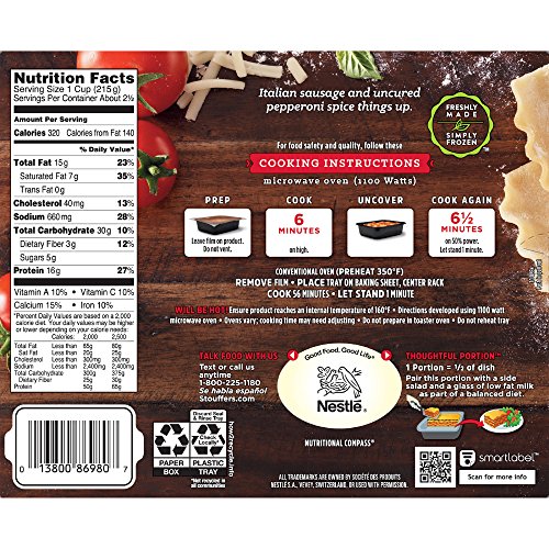 2 STOUFFERS+Classics+Lovers+Lasagna+Frozen