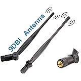 2X WiFi Antenna 9dbi 2.4ghz 5ghz 5.8ghz Dual Band rp SMA Universal Connector for Router, pc Desktop, USB Adapter, pcie Cards,