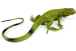 NAKIMO Iguana Animal Figurine Lizard Toy Realistic Reptile Figures for Decoration, Science Education, Prank Props