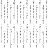 UNICRAFTALE 40 Pcs Stainless Steel Chain Extender 64~80mm Chain Extension Necklace Bracelet Extender Chain Pendant Anklet Chain Extenders Tails Chain for DIY Jewelry Making