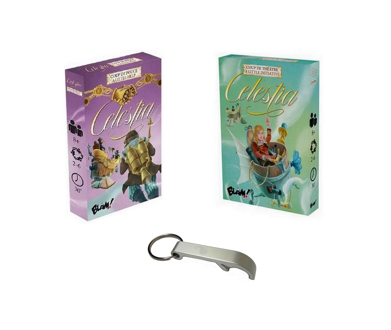 Celestia Set of 2 Thumb Shot Extensions + Theatre Shot + 1 Blumie Bottle Opener (2 Ext Celestia)