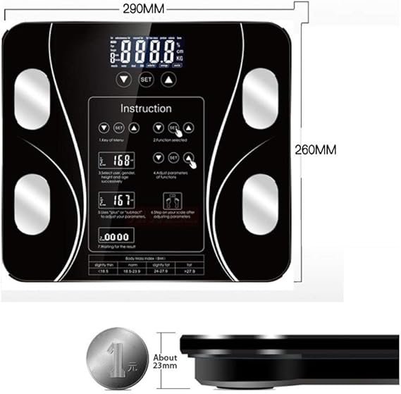 LHQHQ Weighing Scale Bathroom Scales, Electronic Scales