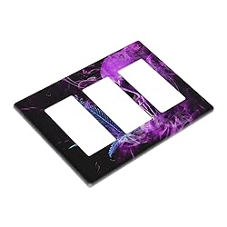 Xuejiaku Light Switch Cover Horror Scary Purple
