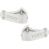 Cuff-Daddy Wrap Around Cufflinks - Crystal Metal with Presentation Box