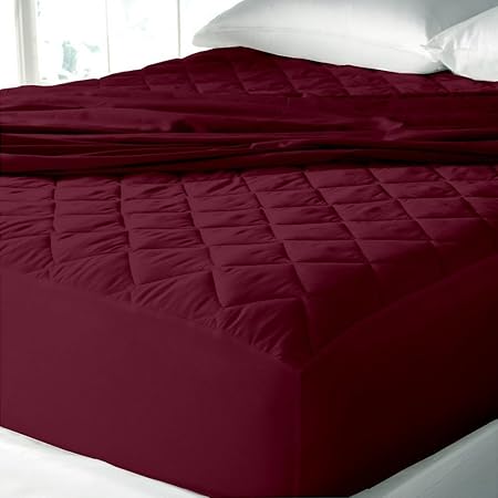 Cloth Fusion Patron 2nd Gen Waterproof Cotton Mattress Protectors- King Size (78x72), Maroon