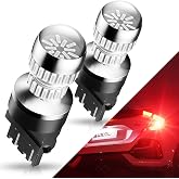 AUXITO LED Brake Tail Light Bulbs 3156 3157 LED Bulb Red Super Bright 3056 3057 3047 4057 Led Bulbs for Tail Stop Brake Signal Parking Lights, Brilliant Red