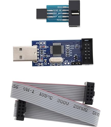 thumbnail image 2 of NOYITO USBASP AVR Programmer For ATMEL Processors - Drive-Free With Aluminum Shell 2 of 12