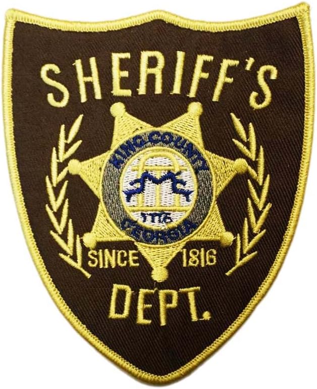 Mixed Media - Sheriff's DEPT. Halloween Costume Embroidered iron on Patch