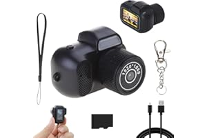 Keychain Camera,Mini Keychain Camera,Retro Mini Camera,Mini Pixel Camera,Key Chain Mini Camera with Memory Card,1080p HD Mini