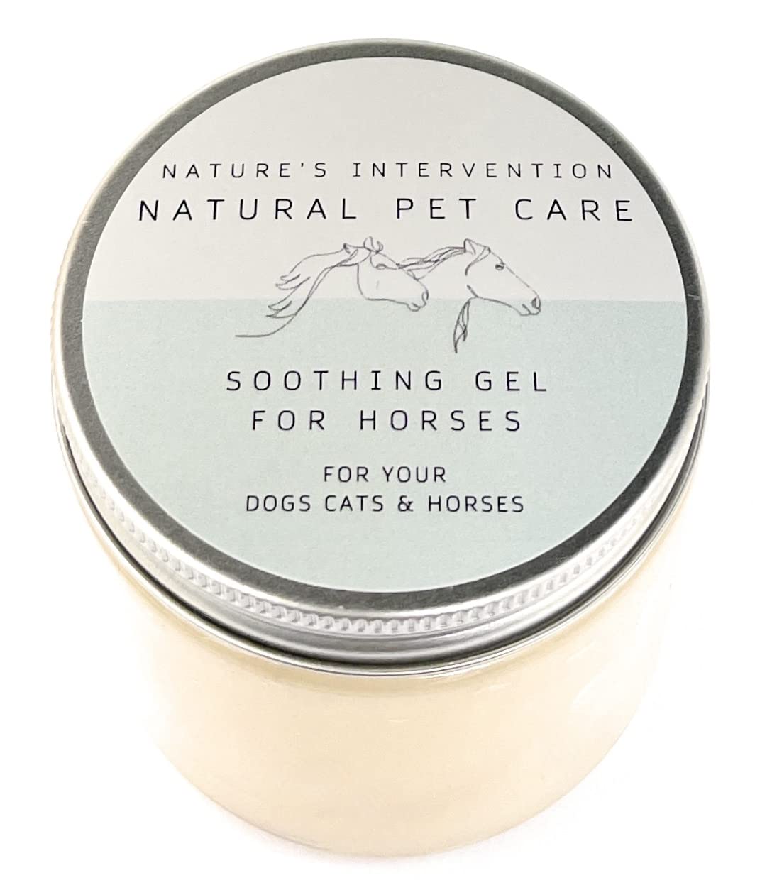 Nature's Intervention 99% Natural Soothing Aloe Gel for Horses – 200g – Aloin-Free Aloe Vera, Neem, Tea Tree, Cinnamon & Mint – High-Performance Equine Skin Recovery