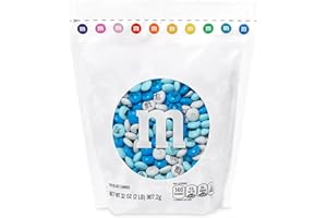 M&M’S WORLD M&M'S World It's A Boy Milk Chocolate Candy 2lb Bag with White and Blue M&M'S for Baby Boy Showers Gender Reveal Parties and Baby Celebration Favors