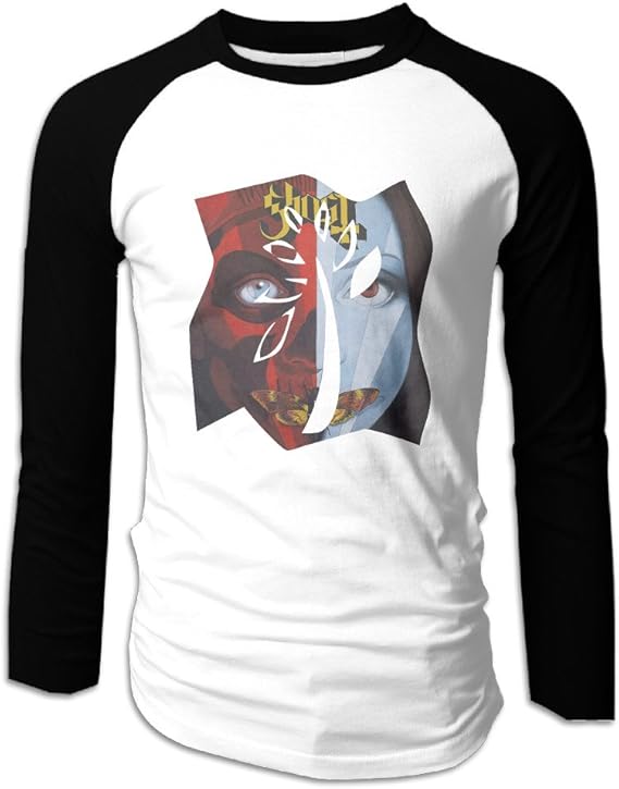 Amazon Co Jp Ninki メンズ 大人 ゴースト ホラー ロック バンド ラグラン 長袖シャツ Tシャツ カジュアル ルームウェア 100 コットン Size Xxl Black 服 ファッション小物