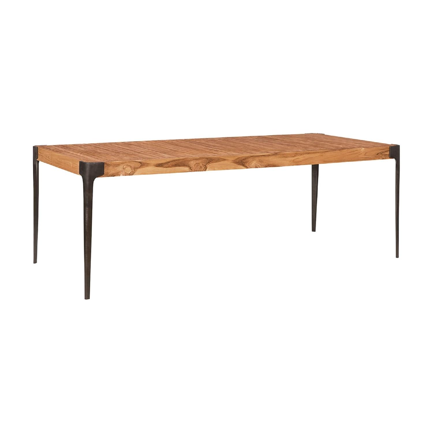 Contemporary Home Living 34 Brown Teak Veranda Dining Table With