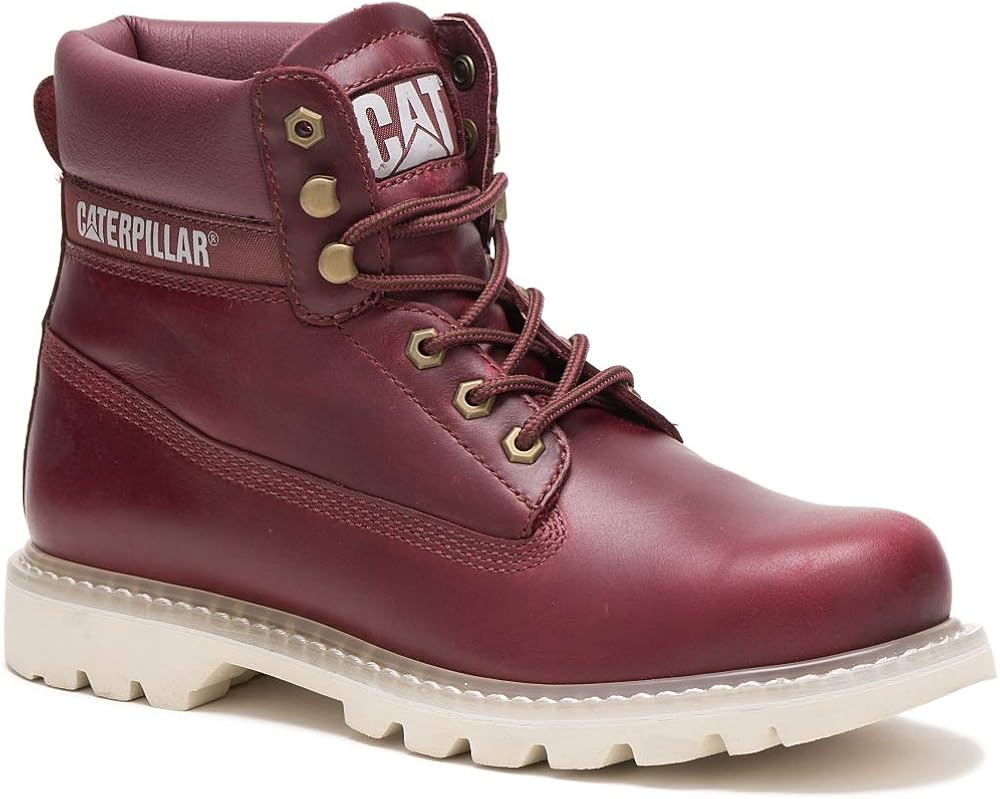 red caterpillar boots