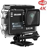 SJCAM SJ6 Legend 4K Wifi Action Camera Dual Screen- 2.0 TouchScreen/ 0.9 Front LCD Screen/ 170 Degree Wide Angel/ Gyro Stabilization/ External Microphone Supported (Black)