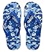 Showaflops Mens' Antimicrobial Shower & Water Sandals for Pool, Beach, Dorm and Gym - Digital Blue Camouflage 11/12 primary