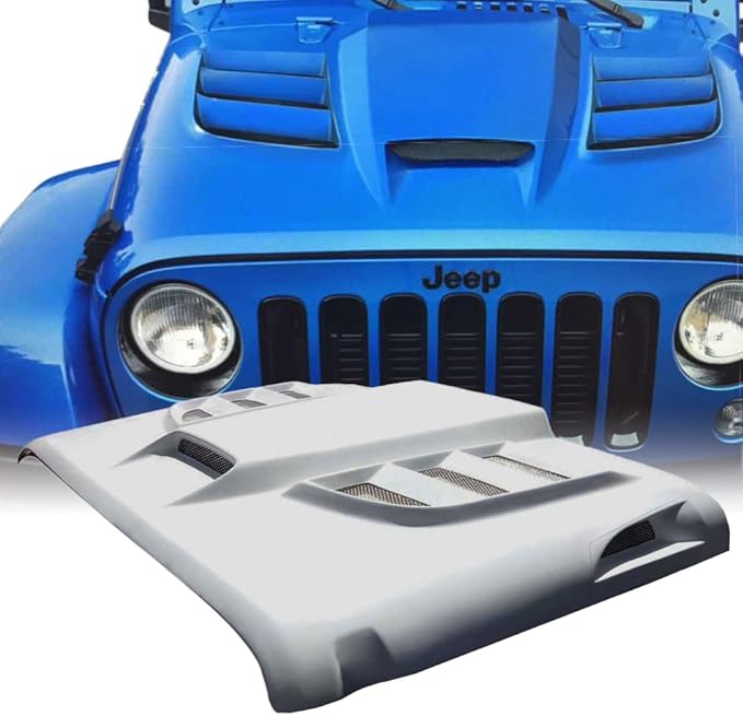 Xprite Batman Series Fiber Glass Open Air Hood Scoop with