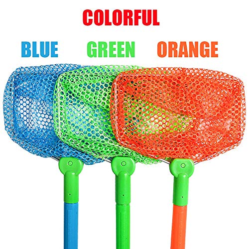 Fishing Net, TSYAN 3 Pack Bug Net Catching Crab Insect Nets Beach Toys
