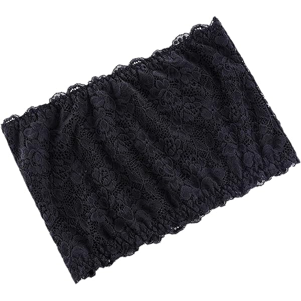 SZMUHLNY Women Lace Tube Tops Modesty Panel Cleavage Cover for Low